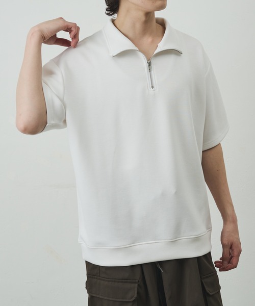 COLONY 2139(コロニートゥーワンスリーナイン)の「ダイバーポンチハーフZIP(Tシャツ/カットソー・メンズ・ブルー/チャコールグレー/ブラック/ホワイト・MEDIUM/LARGE)」の1枚目の写真