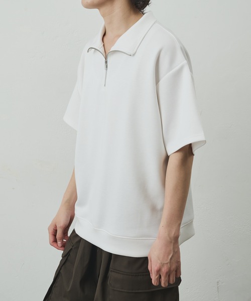 COLONY 2139(コロニートゥーワンスリーナイン)の「ダイバーポンチハーフZIP(Tシャツ/カットソー・メンズ・ブルー/チャコールグレー/ブラック/ホワイト・MEDIUM/LARGE)」の6枚目の写真