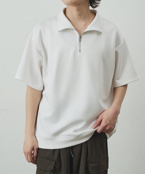 COLONY 2139(コロニートゥーワンスリーナイン)の「ダイバーポンチハーフZIP(Tシャツ/カットソー・メンズ・ブルー/チャコールグレー/ブラック/ホワイト・MEDIUM/LARGE)」の5枚目の写真