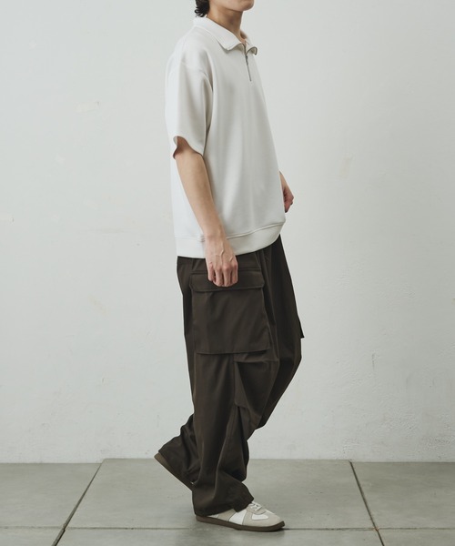 COLONY 2139(コロニートゥーワンスリーナイン)の「ダイバーポンチハーフZIP(Tシャツ/カットソー・メンズ・ブルー/チャコールグレー/ブラック/ホワイト・MEDIUM/LARGE)」の11枚目の写真