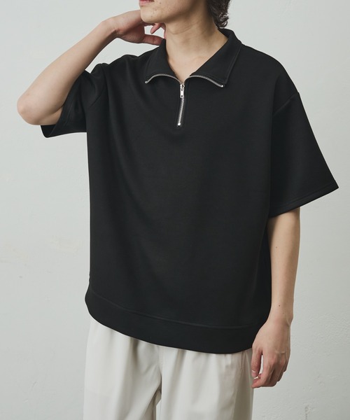 COLONY 2139(コロニートゥーワンスリーナイン)の「ダイバーポンチハーフZIP(Tシャツ/カットソー・メンズ・ブルー/チャコールグレー/ブラック/ホワイト・MEDIUM/LARGE)」の12枚目の写真
