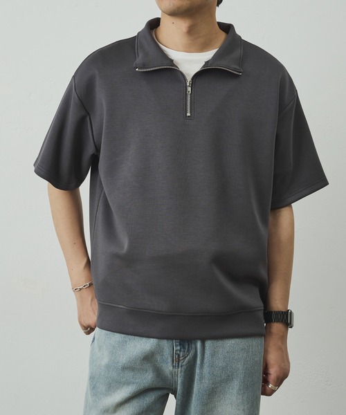 COLONY 2139(コロニートゥーワンスリーナイン)の「ダイバーポンチハーフZIP(Tシャツ/カットソー・メンズ・ブルー/チャコールグレー/ブラック/ホワイト・MEDIUM/LARGE)」の20枚目の写真