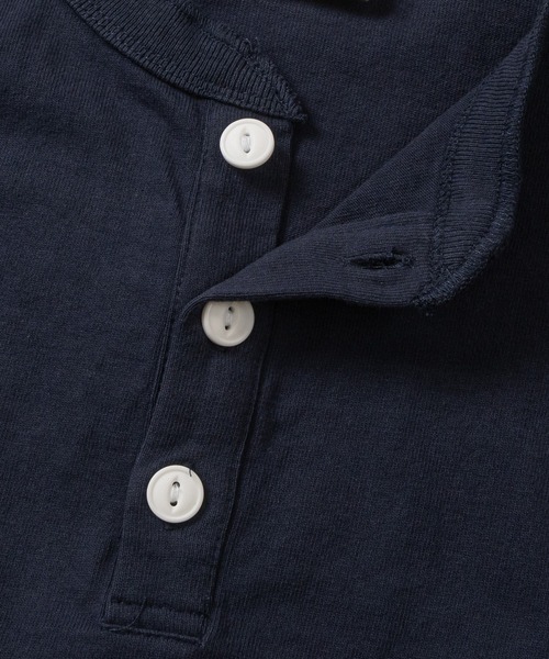 JOHN'S CLOSET（ジョンズクローゼット）の「【h】〔Goodwear/グッドウェア〕USAコットン ヘビーウェイト ヘンリーネックベーシック半袖 Tシャツ/無地T（Tシャツ/カットソー・メンズ・ブルーグレー/ブラック/ダークグレー/ホワイト/ネイビー・SMALL/LARGE/MEDIUM）」の7枚目の写真