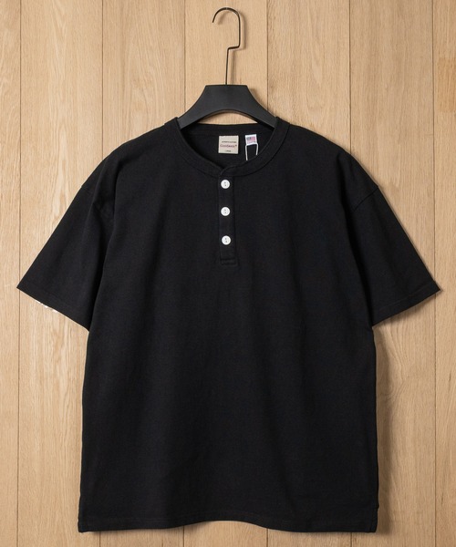 JOHN'S CLOSET（ジョンズクローゼット）の「【h】〔Goodwear/グッドウェア〕USAコットン ヘビーウェイト ヘンリーネックベーシック半袖 Tシャツ/無地T（Tシャツ/カットソー・メンズ・ブルーグレー/ブラック/ダークグレー/ホワイト/ネイビー・SMALL/LARGE/MEDIUM）」の16枚目の写真