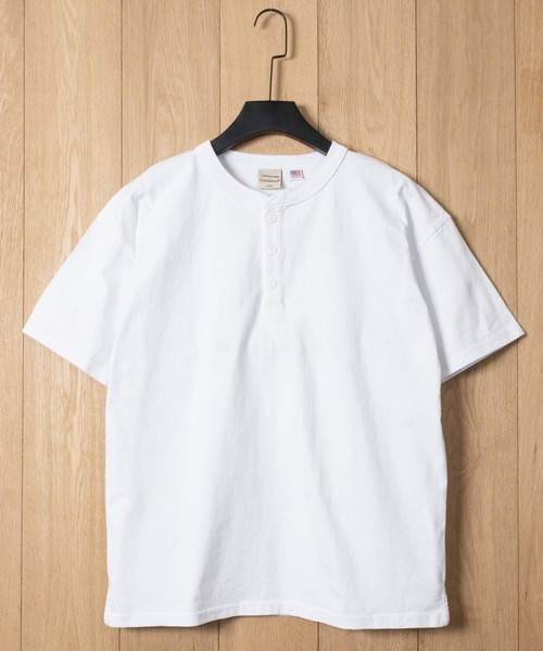 JOHN'S CLOSET（ジョンズクローゼット）の「【h】〔Goodwear/グッドウェア〕USAコットン ヘビーウェイト ヘンリーネックベーシック半袖 Tシャツ/無地T（Tシャツ/カットソー・メンズ・ブルーグレー/ブラック/ダークグレー/ホワイト/ネイビー・SMALL/LARGE/MEDIUM）」の15枚目の写真