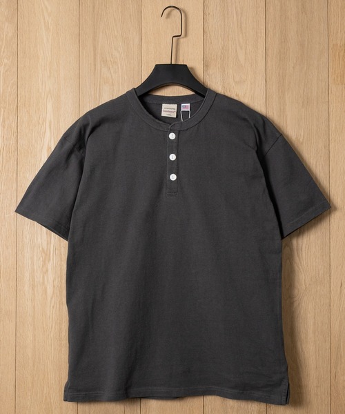 JOHN'S CLOSET（ジョンズクローゼット）の「【h】〔Goodwear/グッドウェア〕USAコットン ヘビーウェイト ヘンリーネックベーシック半袖 Tシャツ/無地T（Tシャツ/カットソー・メンズ・ブルーグレー/ブラック/ダークグレー/ホワイト/ネイビー・SMALL/LARGE/MEDIUM）」の17枚目の写真