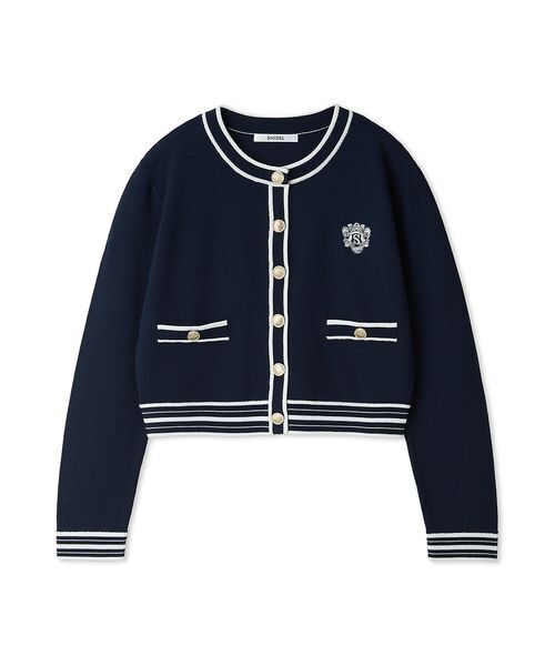 SNIDEL（スナイデル）の「【UVカット】エンブレムニットカーディガン（カーディガン/ボレロ・レディース・ネイビー/ピンク/オフホワイト・F）」の12枚目の写真