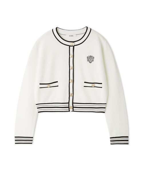 SNIDEL（スナイデル）の「【UVカット】エンブレムニットカーディガン（カーディガン/ボレロ・レディース・ネイビー/ピンク/オフホワイト・F）」の13枚目の写真