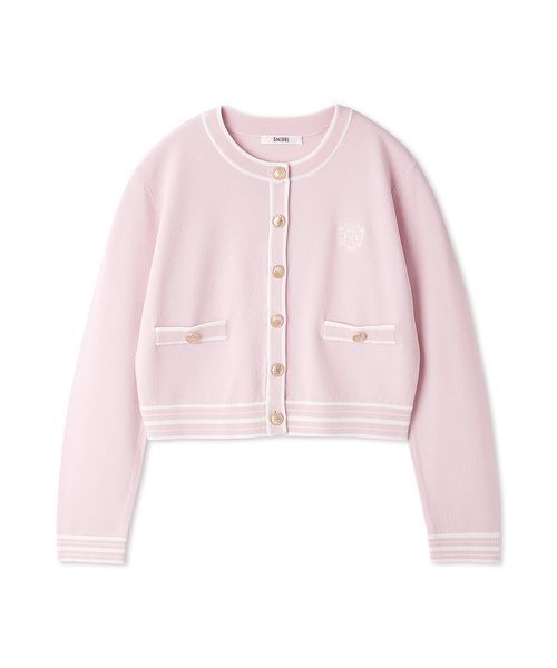 SNIDEL（スナイデル）の「【UVカット】エンブレムニットカーディガン（カーディガン/ボレロ・レディース・ネイビー/ピンク/オフホワイト・F）」の19枚目の写真