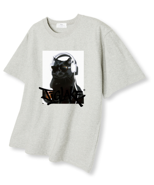TI.GLAKE(ティーグレイク)の「ドンボドルミキャット オーバーサイズ 半袖Tシャツ オートミール(Tシャツ/カットソー・メンズ・その他・LARGE/X-LARGE/XX-LARGE)」の1枚目の写真