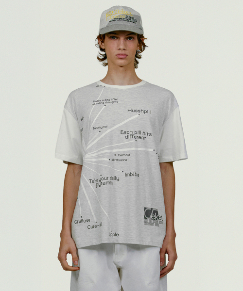 TEKET(テケット)の「Mood Chart Tee Melange Gray(Tシャツ/カットソー・レディース・その他・MEDIUM/LARGE/SMALL)」の2枚目の写真