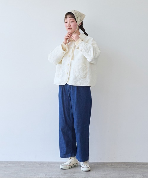 bulle de savon(ビュルデサボン)の「ichijiku quilt ジャカード ジャケット(その他アウター・レディース・キナリ/ブラック・FREE)」の22枚目の写真