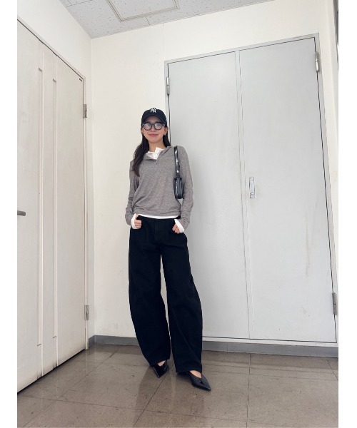 TRUNC（トランクエイティーエイト）の「Hooded Henley Pullover（Tシャツ/カットソー・レディース・グレー・FREE）」の14枚目の写真