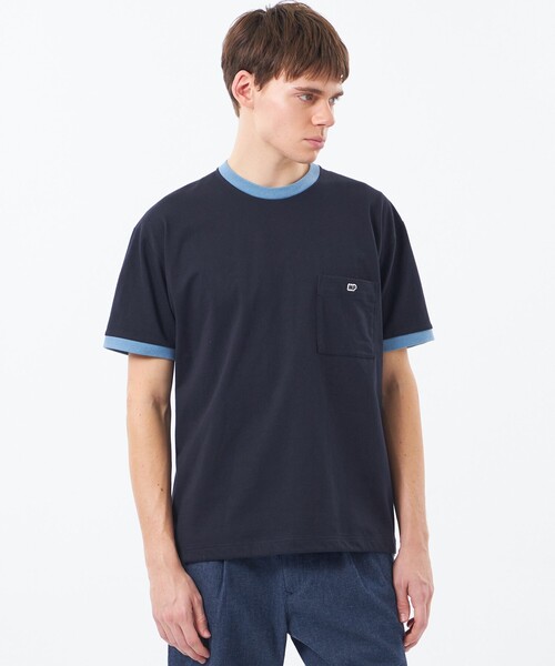 MACKINTOSH PHILOSOPHY(マッキントッシュ フィロソフィー)の「【WEEKENDER】 スピンドルMPロゴリンガーT プレーティング天竺(Tシャツ/カットソー・メンズ・ライトブルー/ホワイト/ネイビー・38/40)」の3枚目の写真
