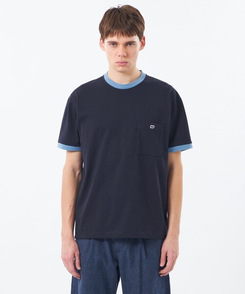 MACKINTOSH PHILOSOPHY(マッキントッシュ フィロソフィー)の「【WEEKENDER】 スピンドルMPロゴリンガーT プレーティング天竺(Tシャツ/カットソー・メンズ・ライトブルー/ホワイト/ネイビー・38/40)」の6枚目の写真