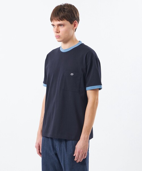 MACKINTOSH PHILOSOPHY(マッキントッシュ フィロソフィー)の「【WEEKENDER】 スピンドルMPロゴリンガーT プレーティング天竺(Tシャツ/カットソー・メンズ・ライトブルー/ホワイト/ネイビー・38/40)」の7枚目の写真