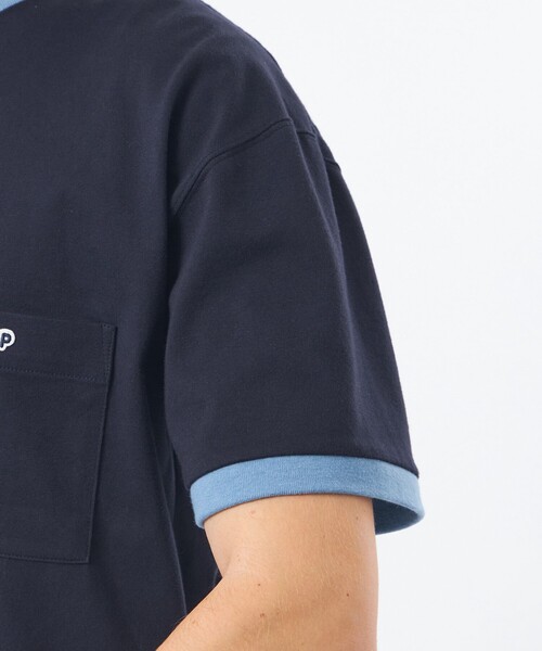 MACKINTOSH PHILOSOPHY(マッキントッシュ フィロソフィー)の「【WEEKENDER】 スピンドルMPロゴリンガーT プレーティング天竺(Tシャツ/カットソー・メンズ・ライトブルー/ホワイト/ネイビー・38/40)」の9枚目の写真