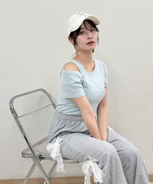 frunco(フランコ)の「レイヤーTシャツ(Tシャツ/カットソー・レディース・ホワイト/ミント/ブラック・FREE)」の14枚目の写真