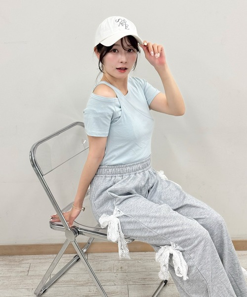 frunco(フランコ)の「レイヤーTシャツ(Tシャツ/カットソー・レディース・ホワイト/ミント/ブラック・FREE)」の13枚目の写真