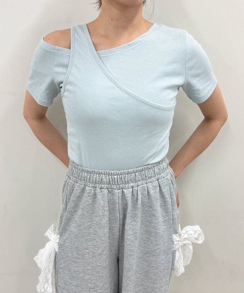 frunco(フランコ)の「レイヤーTシャツ(Tシャツ/カットソー・レディース・ホワイト/ミント/ブラック・FREE)」の12枚目の写真