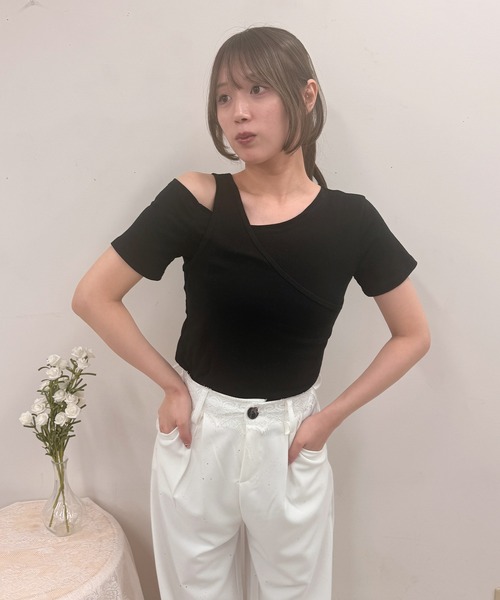 frunco(フランコ)の「レイヤーTシャツ(Tシャツ/カットソー・レディース・ホワイト/ミント/ブラック・FREE)」の19枚目の写真