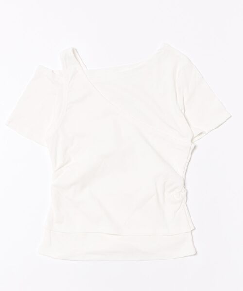 frunco(フランコ)の「レイヤーTシャツ(Tシャツ/カットソー・レディース・ホワイト/ミント/ブラック・FREE)」の5枚目の写真
