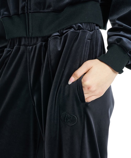 DC(ディーシー)の「DC/ディーシー ロングパンツ バギーパンツ ベロア生地 セットアップ対応 LPT264306(その他パンツ・レディース・ベージュ/ブラック・L/M)」の6枚目の写真
