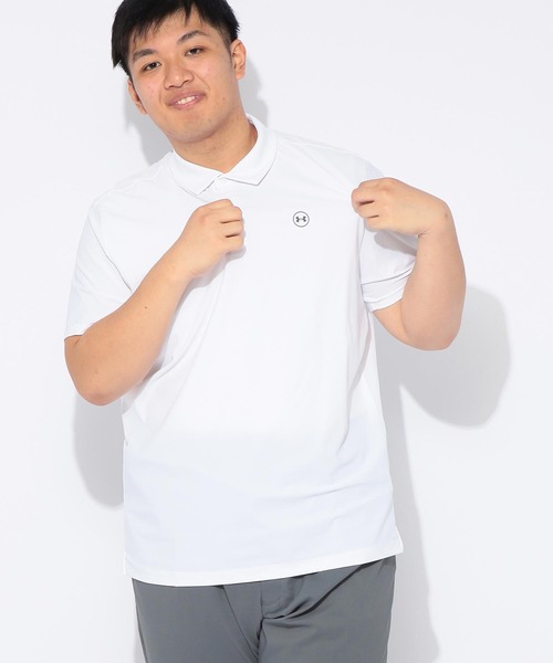 UNDER ARMOUR(アンダーアーマー)の「ゴルフ ポロシャツ 半袖 メンズ 大きいサイズ アイソチル ドライ シャツ UNDER ARMOUR (アンダーアーマー)(ポロシャツ・メンズ・ホワイト/ダークグレー・3XL)」の20枚目の写真