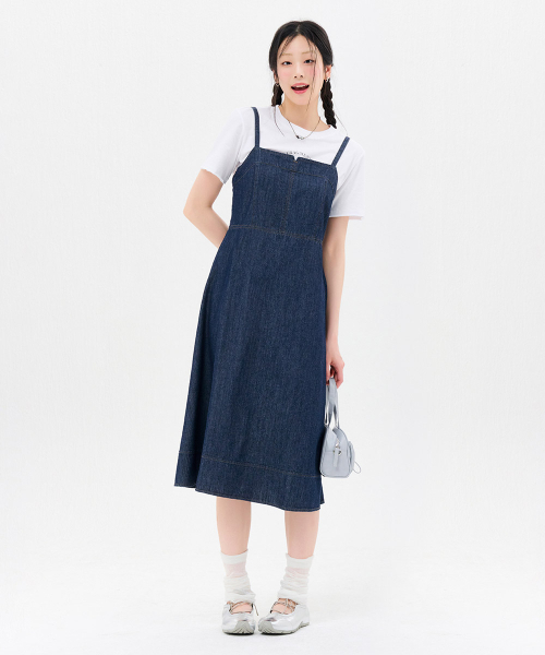 CHASECULT（チェイスカルト）の「レディースデニムビスチェワンピース-FBRG6175C04（ワンピース・レディース・ネイビー・85/90）」の4枚目の写真