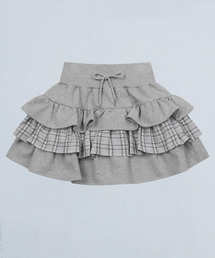 chancechance（チャンスチャンス）の「LAYERED RUFFLE SKIRT(GRAY)（スカート）」