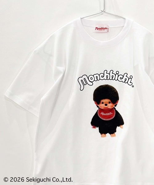 セール】モンチッチ 転写プリントオーバーサイズ半袖Tシャツ（Tシャツ