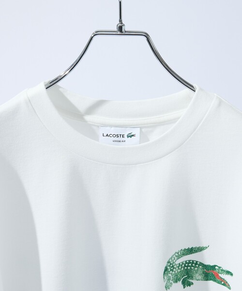 LACOSTE(ラコステ)の「【LACOSTE / ラコステ】 VINTAGE LOGO TEE / ビンテージロゴTシャツ / 半袖Tシャツ / ユニセックス(Tシャツ/カットソー・メンズ・ホワイト/イエロー/ブラック・M/L)」の6枚目の写真