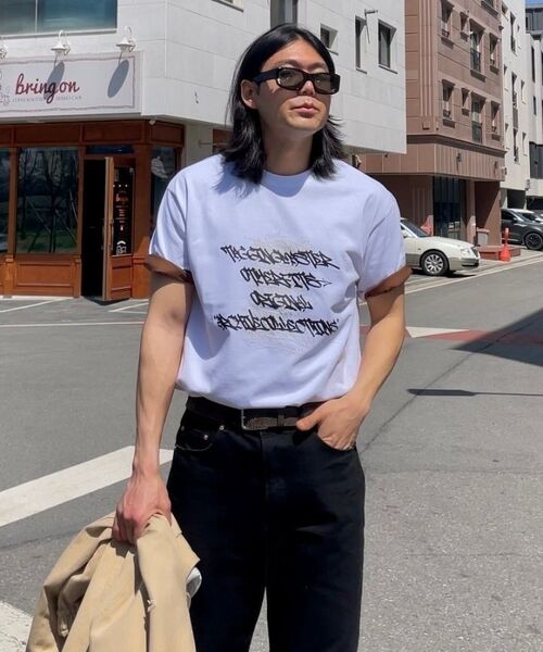 OTHERFITS（アザーフィッツ）の「アーバングラフィティレタリング半袖Tシャツ(ホワイト)（Tシャツ/カットソー・メンズ・その他・SMALL/MEDIUM/LARGE/X-LARGE/2XL）」の4枚目の写真