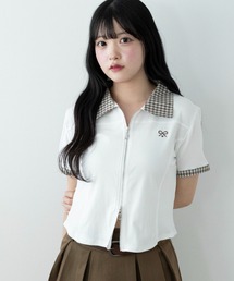 WEGO/チェックカラージップトップ