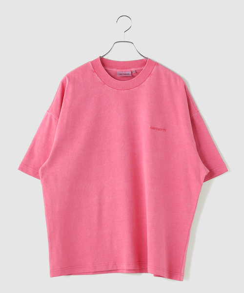 Carhartt WIP(カーハートダブリューアイピー)の「CARHARTT WIP / カーハート ダブリューアイピー S/S BENTON T-SHIRT(Tシャツ/カットソー・メンズ・チャコールグレー/ピンク・LARGE/MEDIUM)」の2枚目の写真