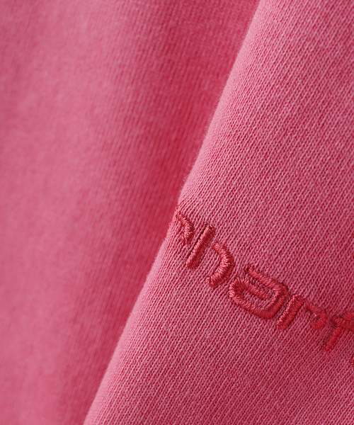 Carhartt WIP(カーハートダブリューアイピー)の「CARHARTT WIP / カーハート ダブリューアイピー S/S BENTON T-SHIRT(Tシャツ/カットソー・メンズ・チャコールグレー/ピンク・LARGE/MEDIUM)」の4枚目の写真