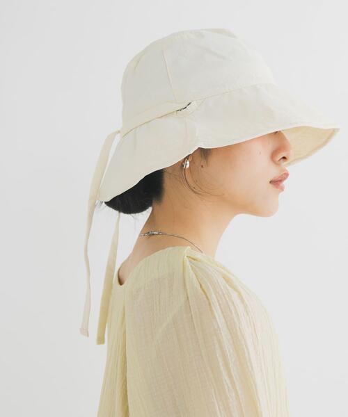 KBF（ケイビーエフ）の「ステッチデザインバケットHAT（ハット・レディース・ブラック/アイボリー・ONE）」の3枚目の写真