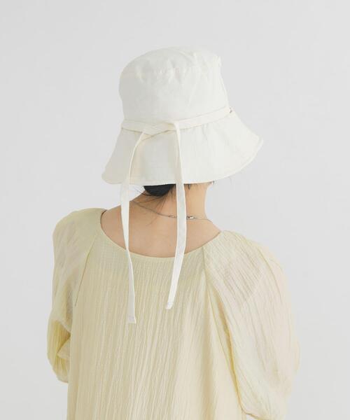 KBF（ケイビーエフ）の「ステッチデザインバケットHAT（ハット・レディース・ブラック/アイボリー・ONE）」の5枚目の写真