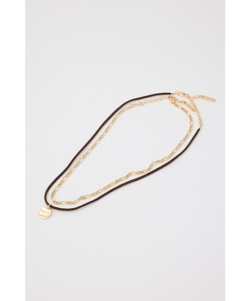 MOUSSY（マウジー）の「F/SUEDE & CHAIN チョーカー（チョーカー・レディース・ゴールド/シルバー・FREE）」の4枚目の写真