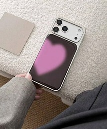 セール】リボン柄 クリア マグネット付き MagSafe対応 / スマホカバー