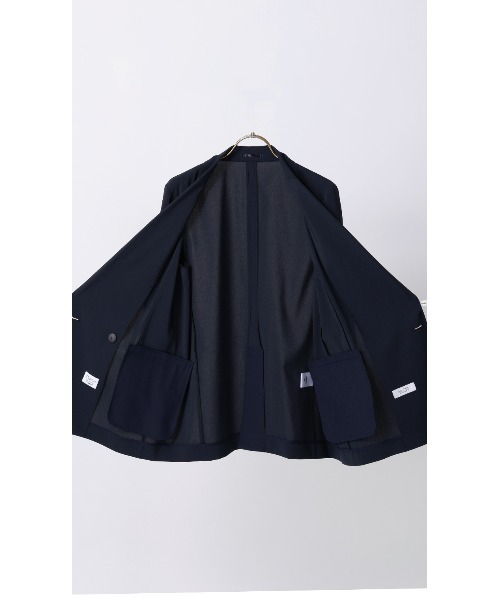AOYAMA（アオヤマ）の「冷感4ボタンダブルジャケット【超軽量】【涼】【セットアップ着用可】＜紙のような軽い風合いを持った生地「Camifu」＞（スーツジャケット・レディース・ブラック/ネイビー/ベージュ・LL/L/M/S）」の14枚目の写真