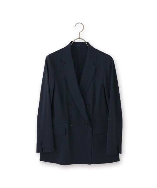 AOYAMA（アオヤマ）の「冷感4ボタンダブルジャケット【超軽量】【涼】【セットアップ着用可】＜紙のような軽い風合いを持った生地「Camifu」＞（スーツジャケット・レディース・ブラック/ネイビー/ベージュ・LL/L/M/S）」の12枚目の写真