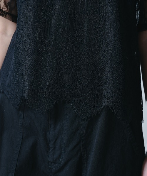 DOUBLE STANDARD CLOTHING(ダブルスタンダードクロージング)の「パネル柄レーストップス(シャツ/ブラウス・レディース・ブラック/オフホワイト・38/36)」の11枚目の写真