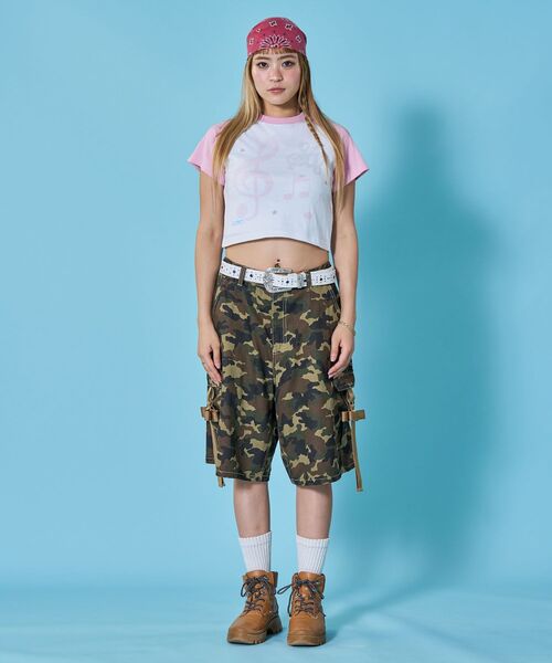 SEQUENZ(シークエンズ)の「※WEB限定 / プリントピチTシャツ / 配色ラグラン半袖Tシャツ / sqnztreble clef pt tee(Tシャツ/カットソー・レディース・ライトブルー/ネイビー/ピンク系その他/ベージュ系その他2・SMALL/MEDIUM)」の10枚目の写真