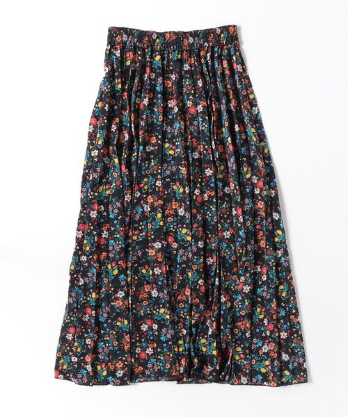 MEYAME(メヤメ)の「MEYAME/メヤメ プリーツスカート PLEATED SKIRT FLOWER(スカート・レディース・ブラック・FREE)」の2枚目の写真