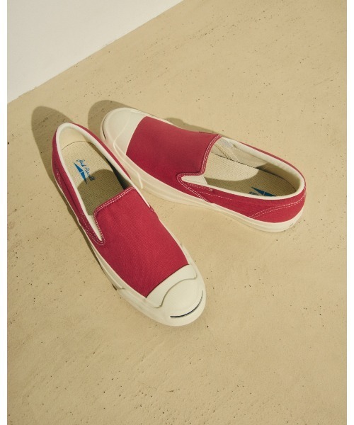 JACK PURCELL(ジャックパーセル)の「JACK PURCELL CL SLIP-ON / ジャックパーセル CL スリップオン(スニーカー・メンズ・レッド・4/8/9/8.5/9.5/10.5/11.5/6.5/5/7/7.5/5.5/4.5)」の1枚目の写真