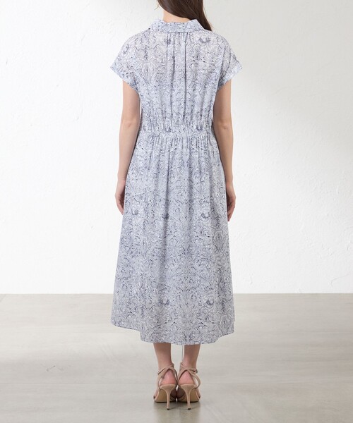 amaca(アマカ)の「【LIBERTY】Indigo Morris ワンピース(ワンピース・レディース・ネイビー・38/40)」の5枚目の写真