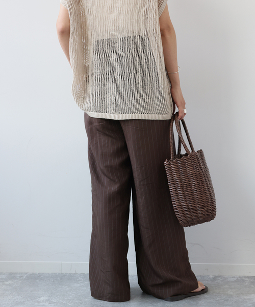 JOURNAL STANDARD relume（ジャーナルスタンダード　レリューム）の「《追加2》N/Rダブルストライプパンツ（その他パンツ・レディース・ネイビー・38）」の11枚目の写真