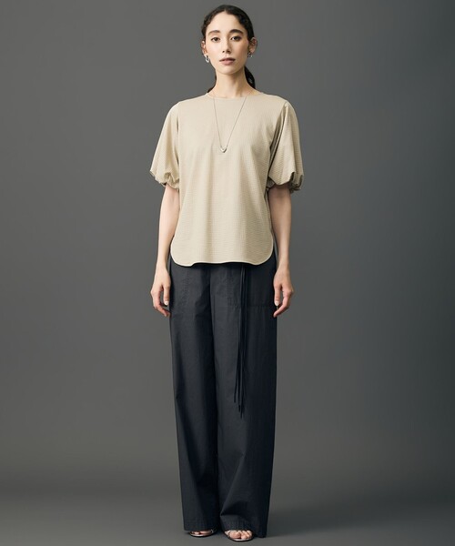 自由区(ジユウク)の「エンボスジャージー プルオーバー(Tシャツ/カットソー・レディース・アイボリー系/レッド系/グレー系/ベージュ系・32)」の12枚目の写真