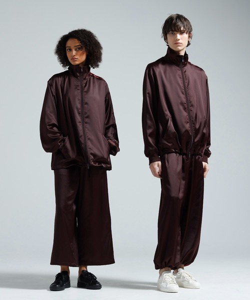 Y-3(ワイスリー)の「Y-3 SATIN GRADIENT 3 STRIPES TRACK PANTS(その他パンツ・メンズ・バーガンディー・XX-SMALL)」の5枚目の写真